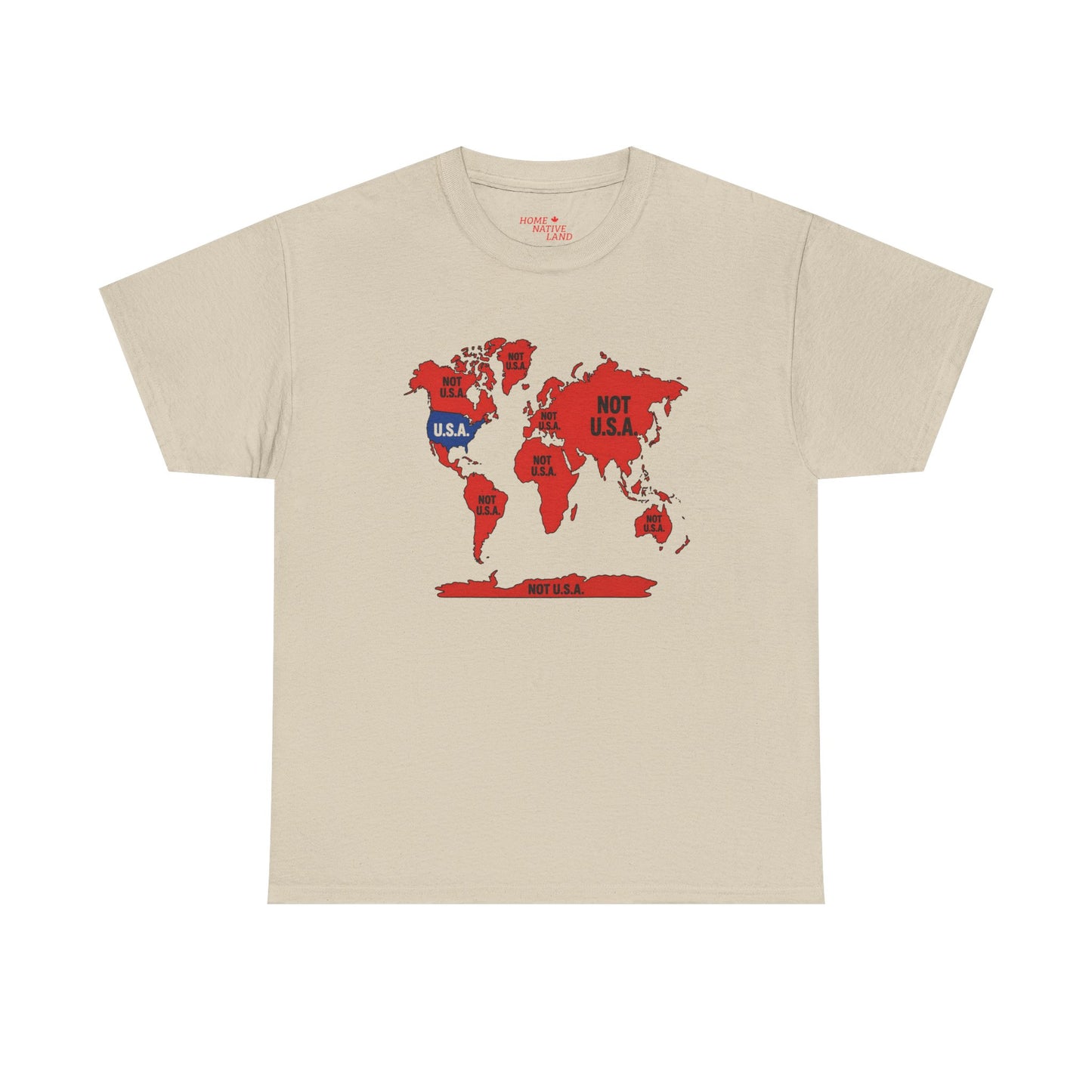 "NOT U.S.A" Map Graphic Tee