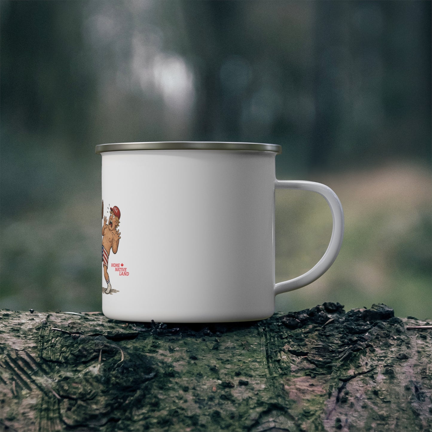 Canadian Moose "Home of The Brave" Camping Mug