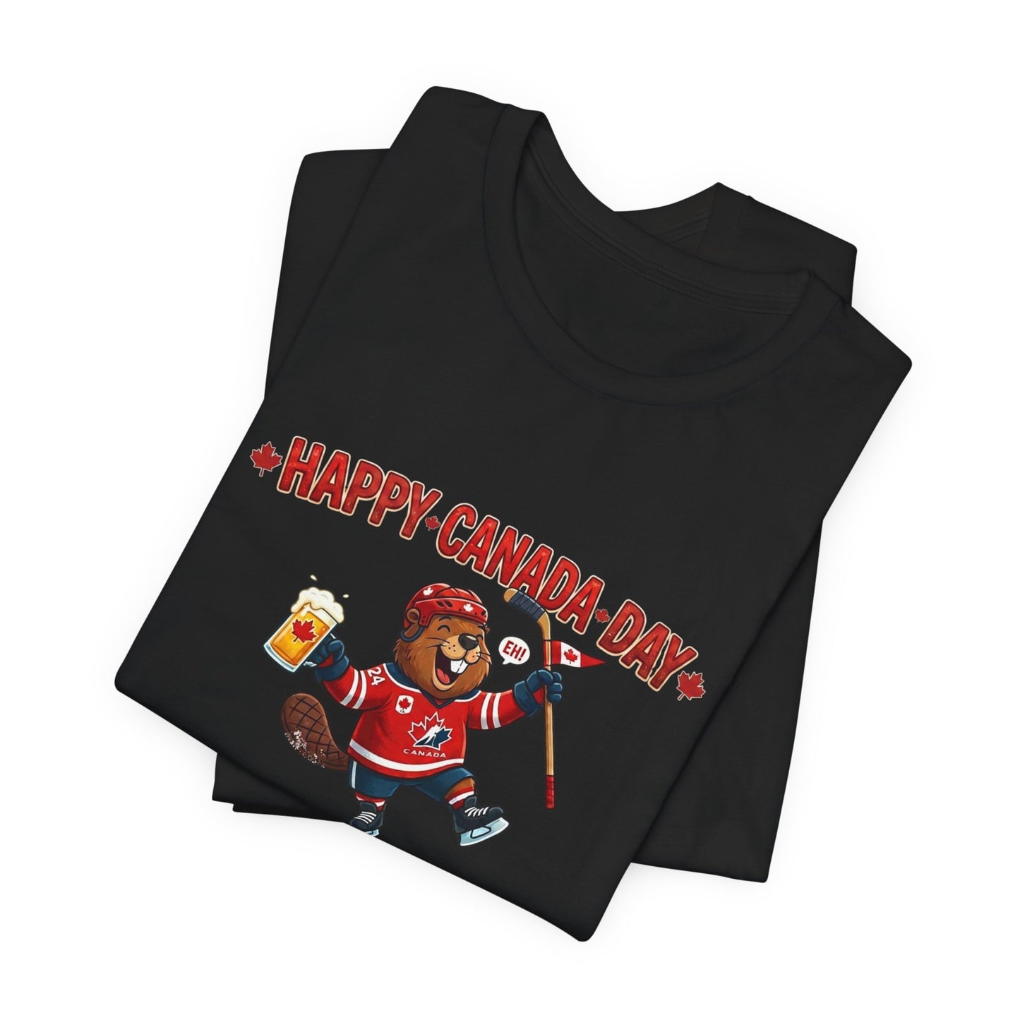 "Happy Beaver" Unisex Jersey Short Sleeve Tee