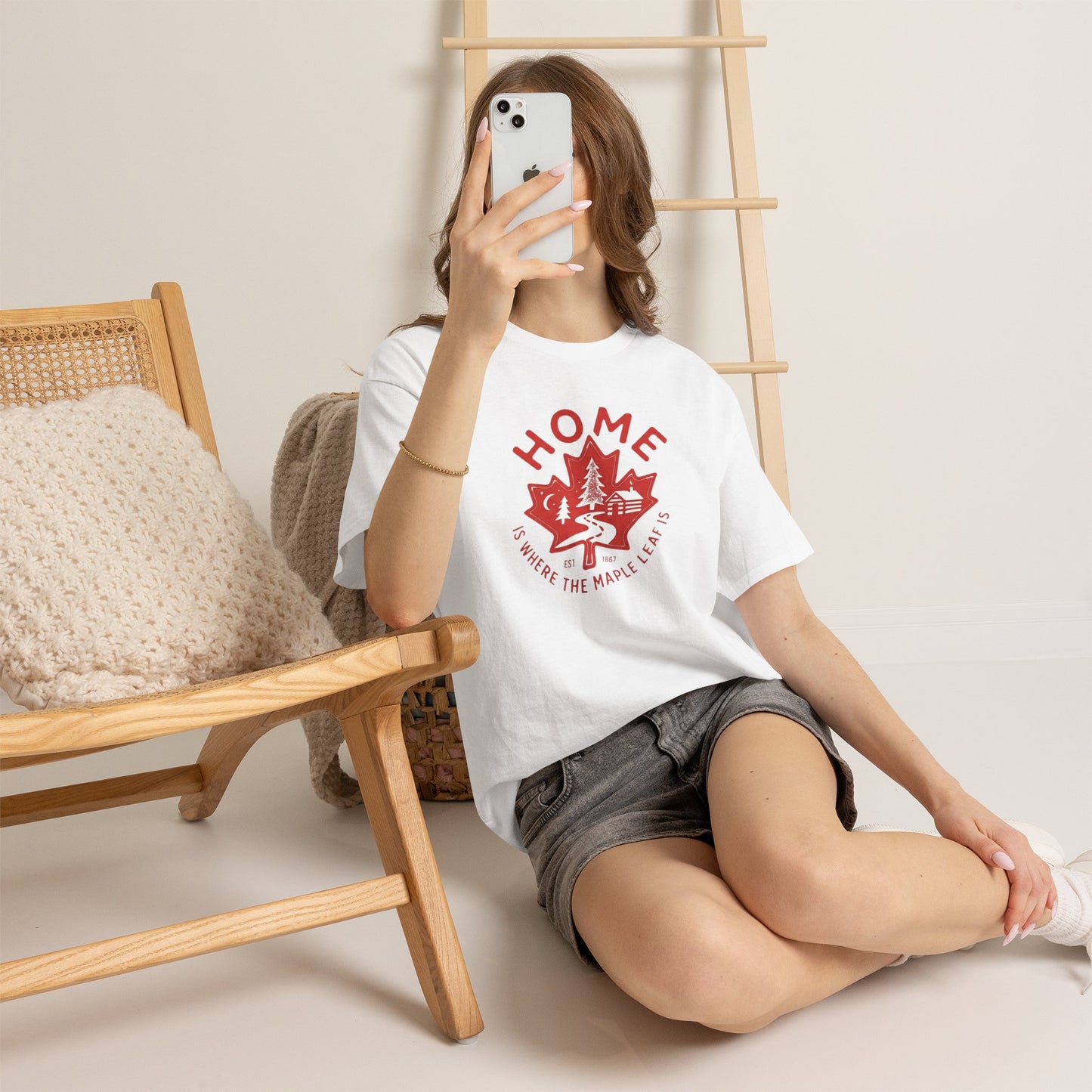 "Home is Canada" Unisex Heavy Cotton Tee