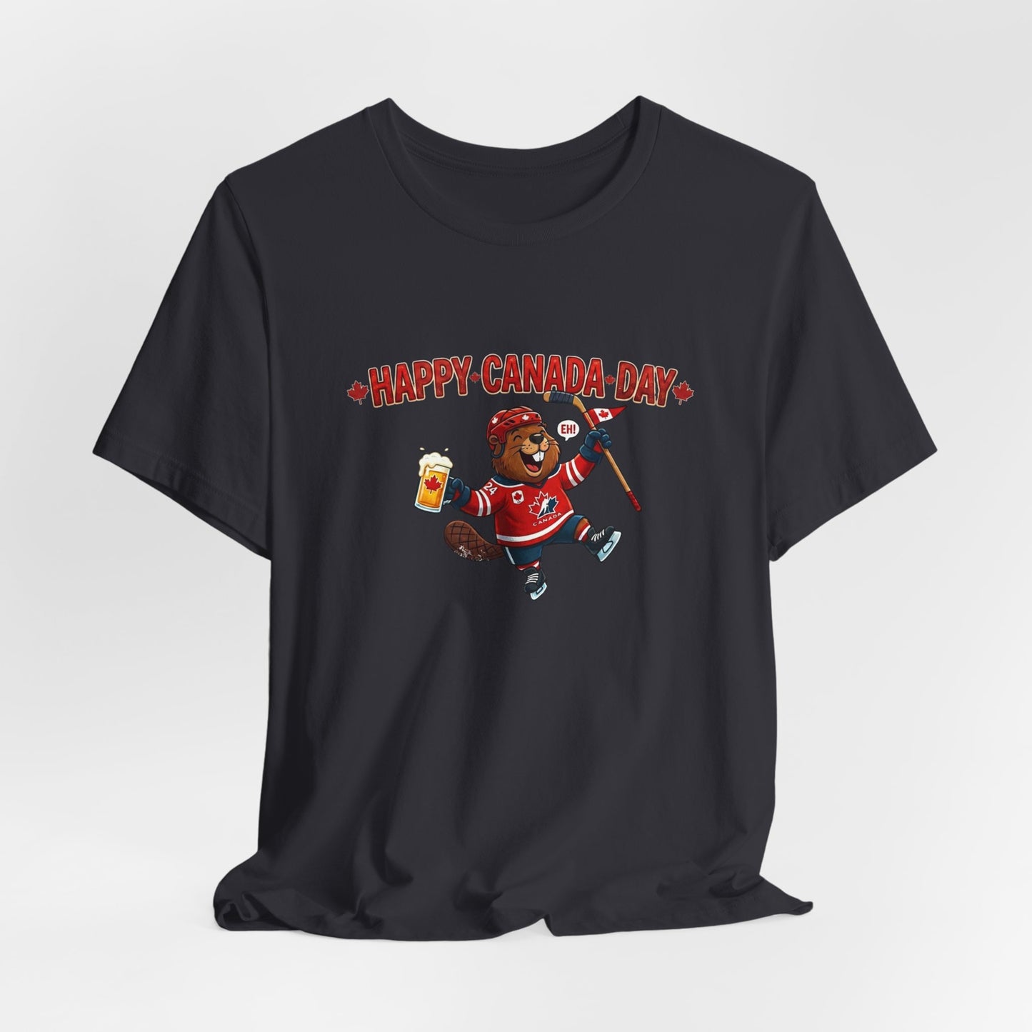 "Happy Beaver" Unisex Jersey Short Sleeve Tee