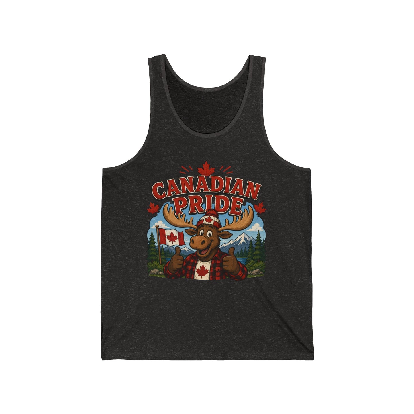 Canadian Pride Moose Tank Top — Canada Flag Summer Tank