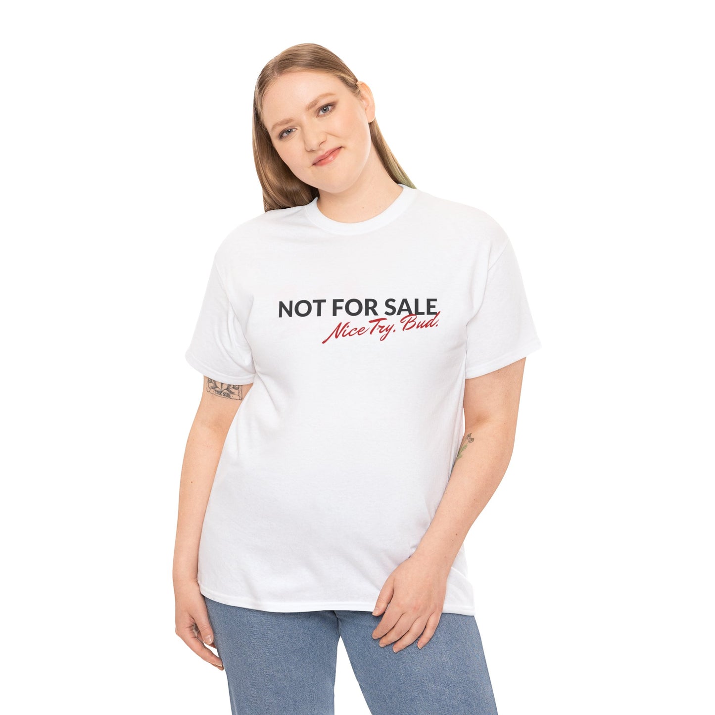 "Not For Sale" Graphic Cotton T‑Shirt