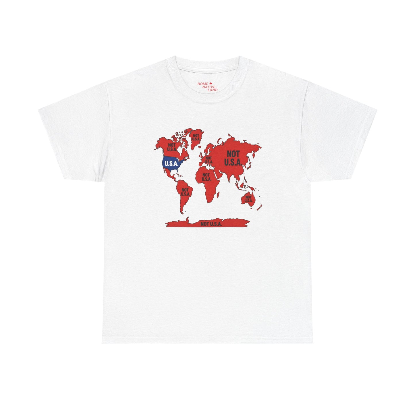 "NOT U.S.A" Map Graphic Tee