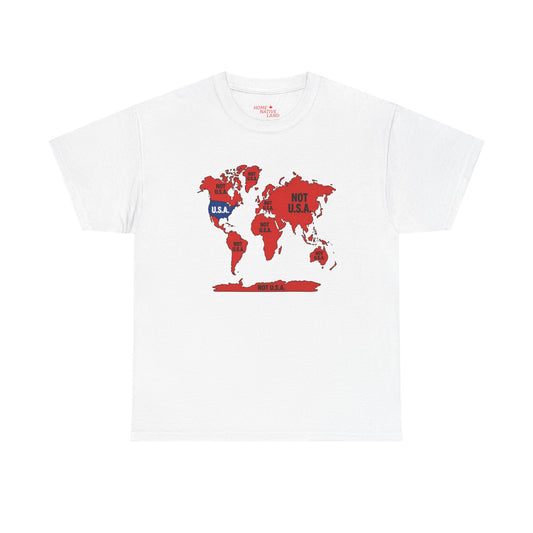 "NOT U.S.A" Map Graphic Tee