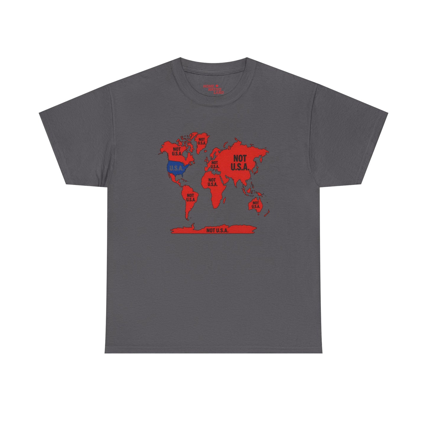 "NOT U.S.A" Map Graphic Tee