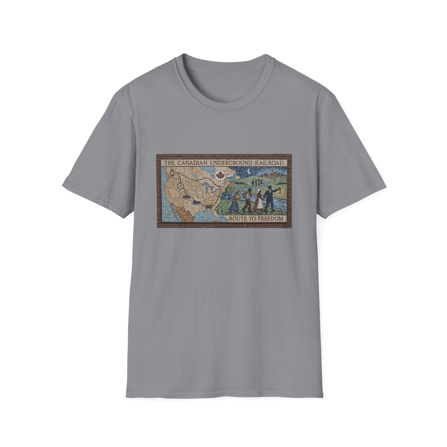 Underground Railroad Map T-Shirt — Route to Freedom Historic Tee