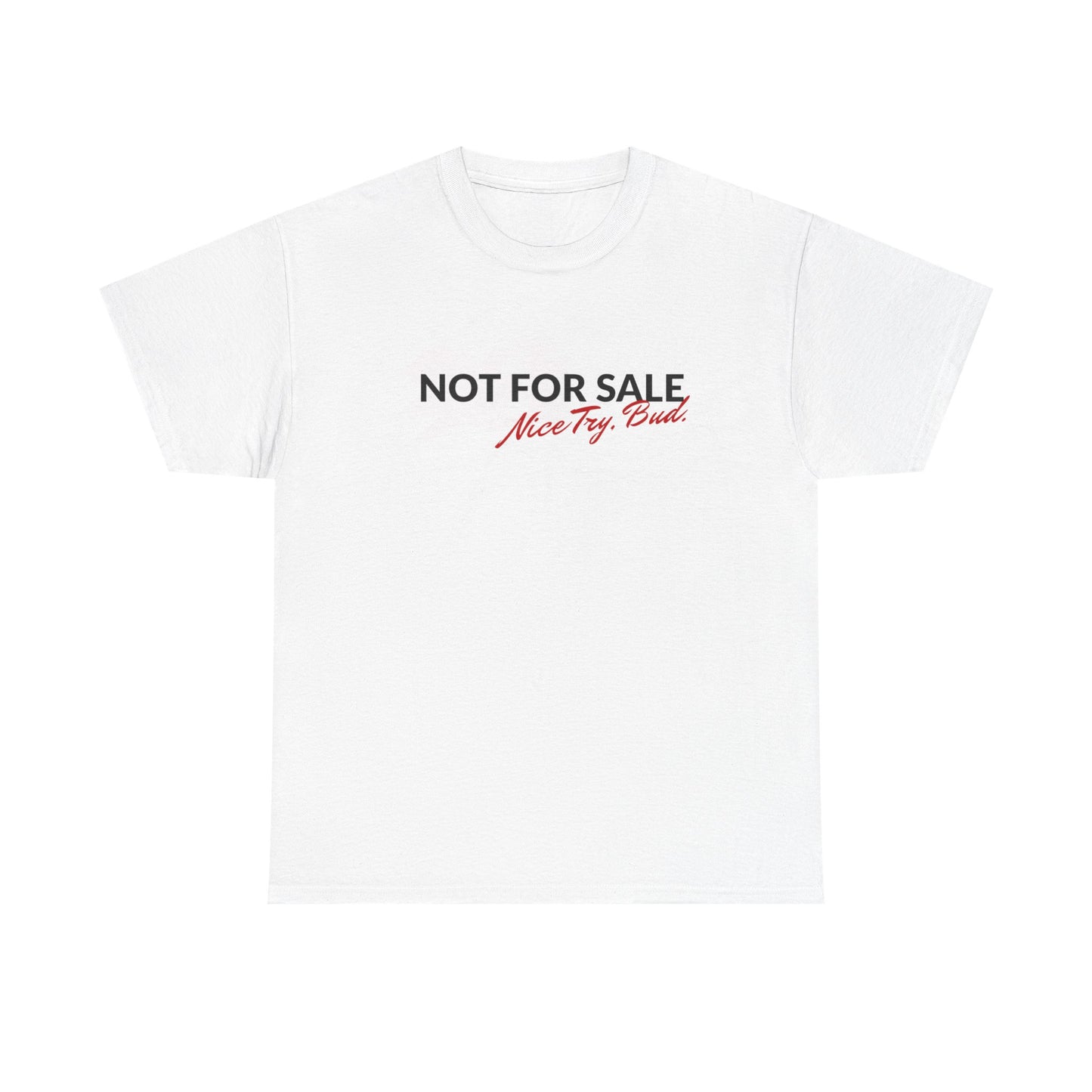 "Not For Sale" Graphic Cotton T‑Shirt