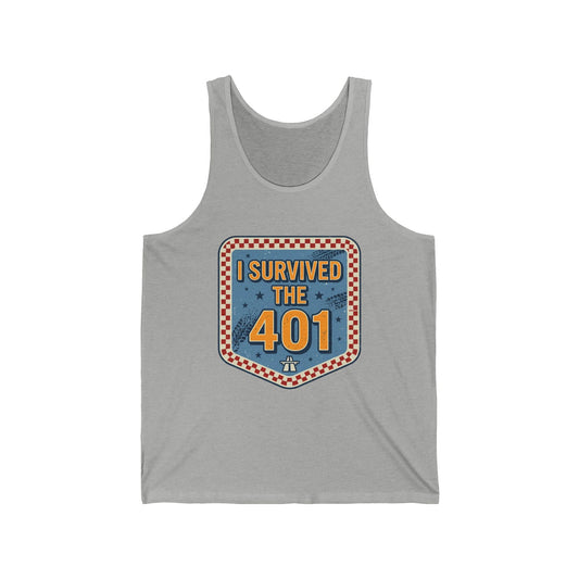 I Survived the 401 Tank Top – Funny Retirement/Payroll Tax Job Humor