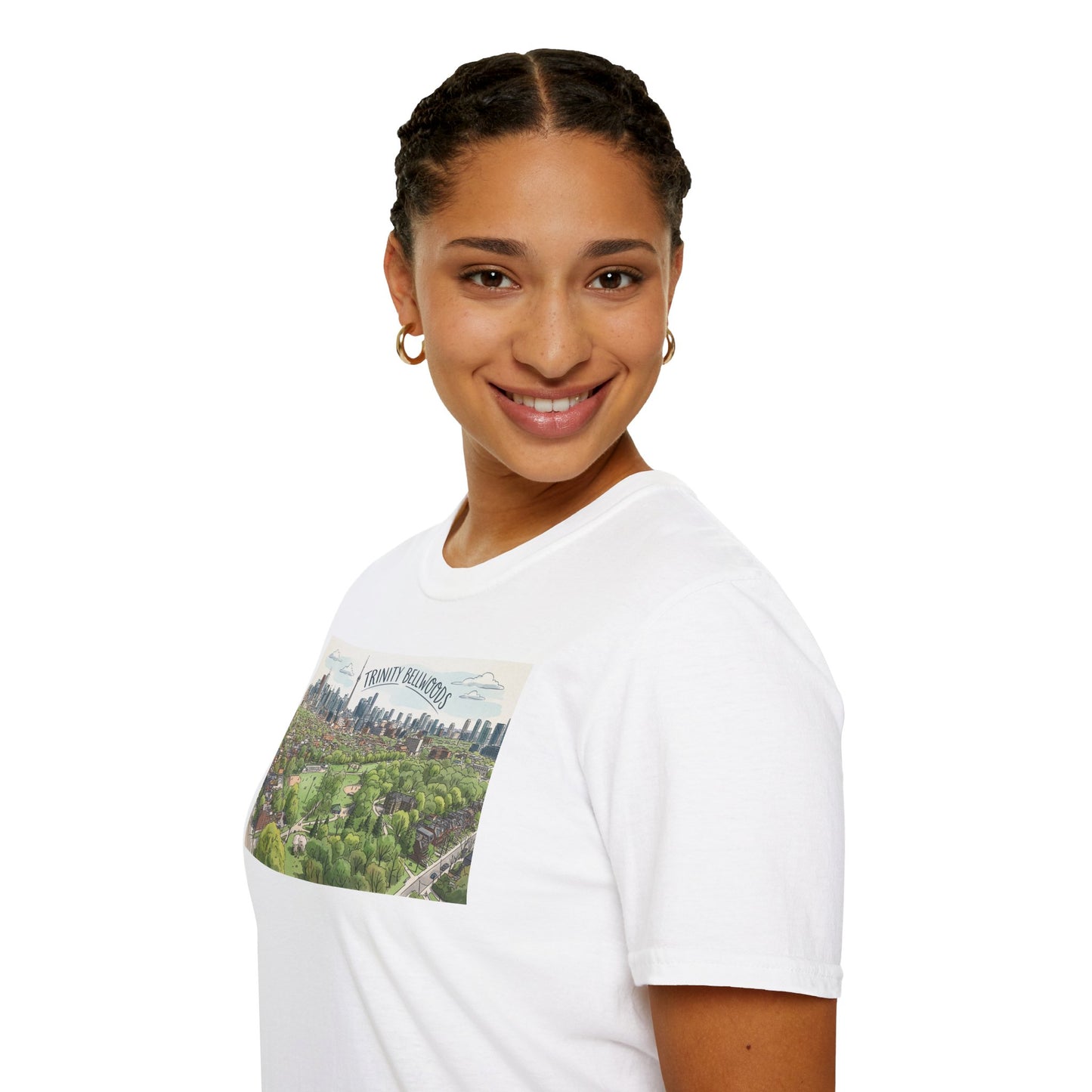 Trinity Bellwoods Park Aerial T‑Shirt — Toronto Skyline Park Illustration
