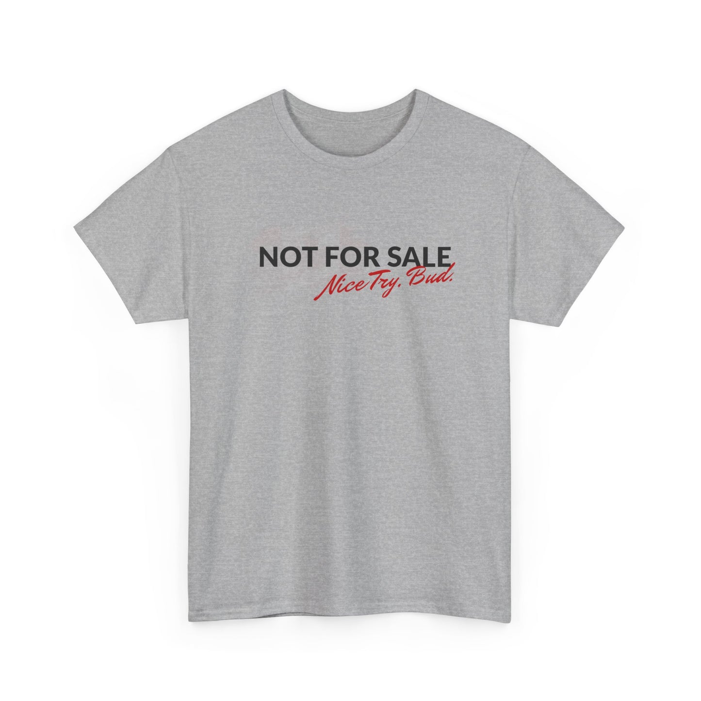 "Not For Sale" Graphic Cotton T‑Shirt