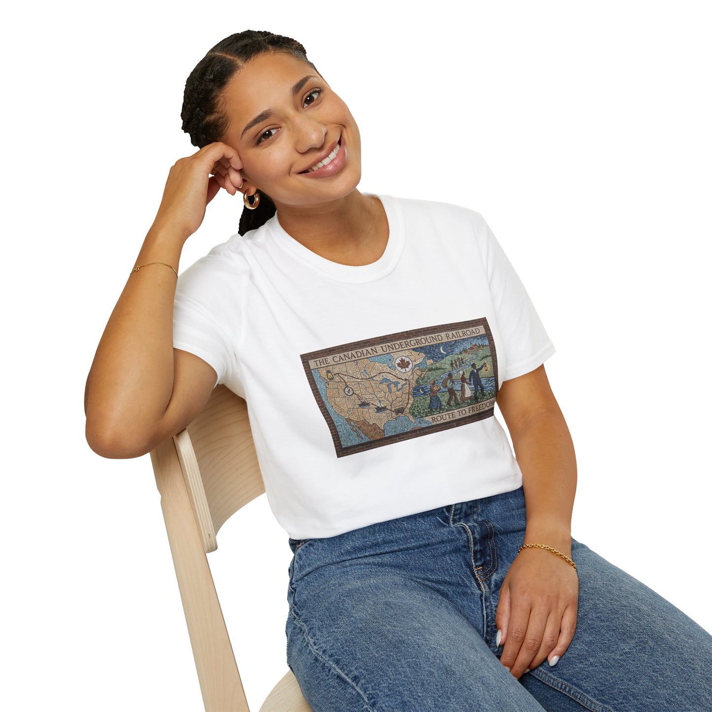 Underground Railroad Map T-Shirt — Route to Freedom Historic Tee
