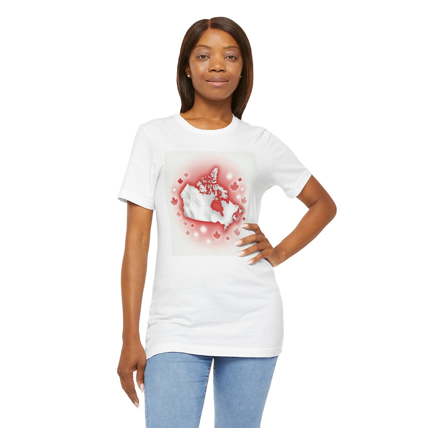 "Map of Canada" Unisex Jersey Short Sleeve Tee