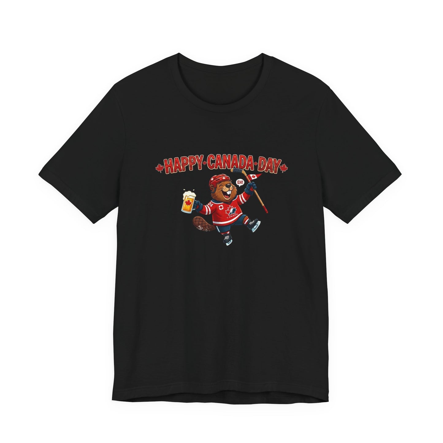 "Happy Beaver" Unisex Jersey Short Sleeve Tee