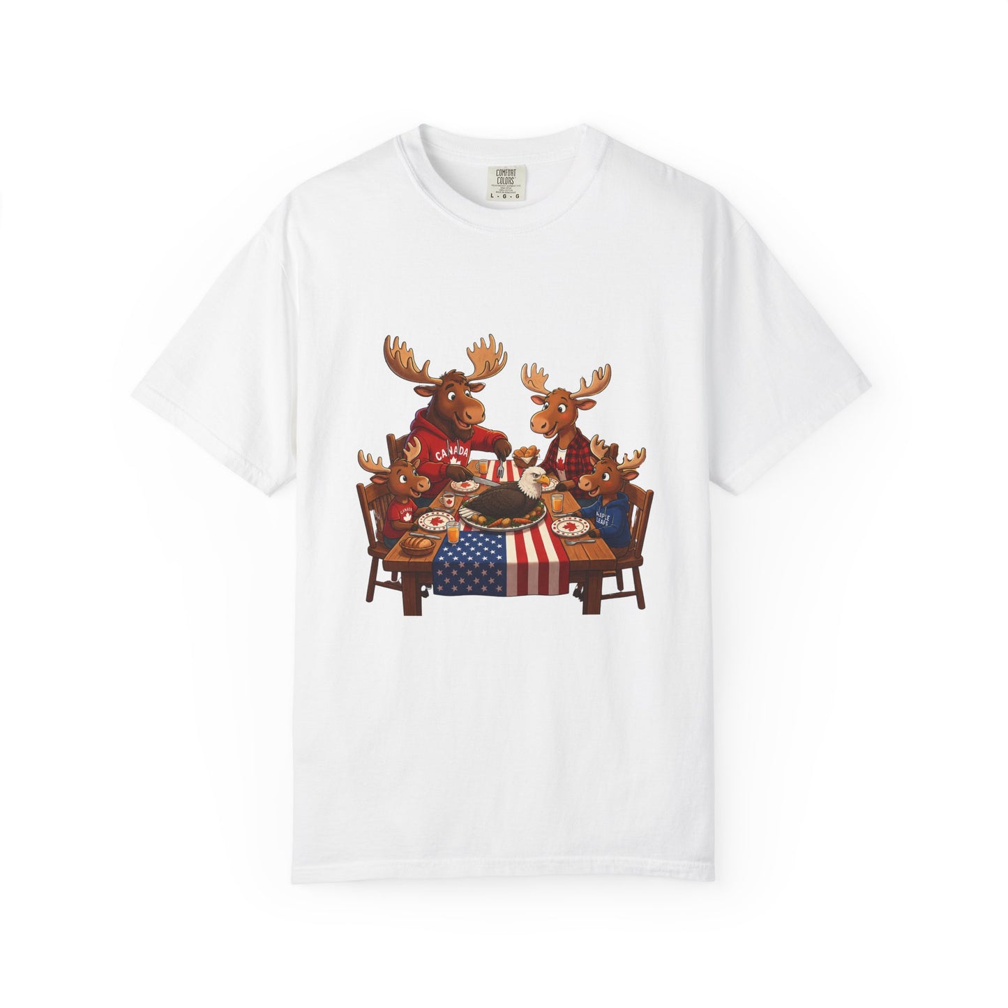 "Eagle Dinner" Unisex Garment-Dyed T-shirt