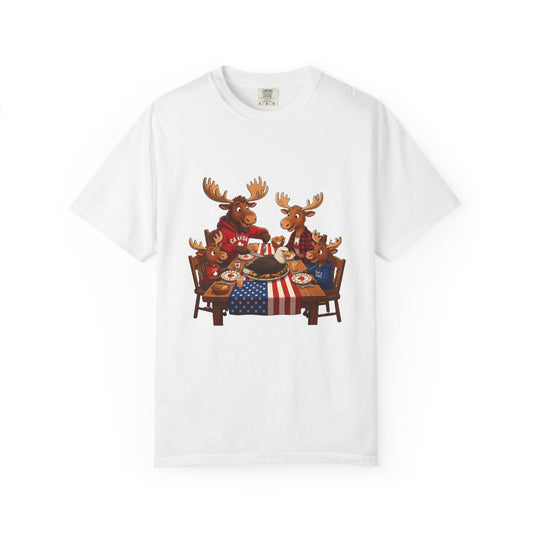 "Eagle Dinner" Unisex Garment-Dyed T-shirt