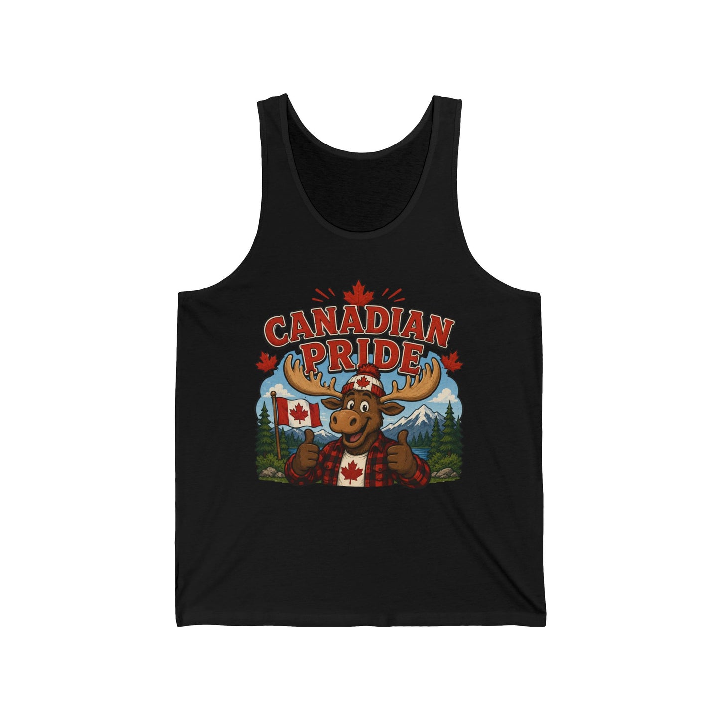 Canadian Pride Moose Tank Top — Canada Flag Summer Tank