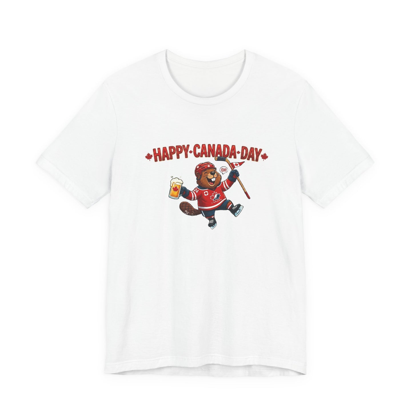 "Happy Beaver" Unisex Jersey Short Sleeve Tee