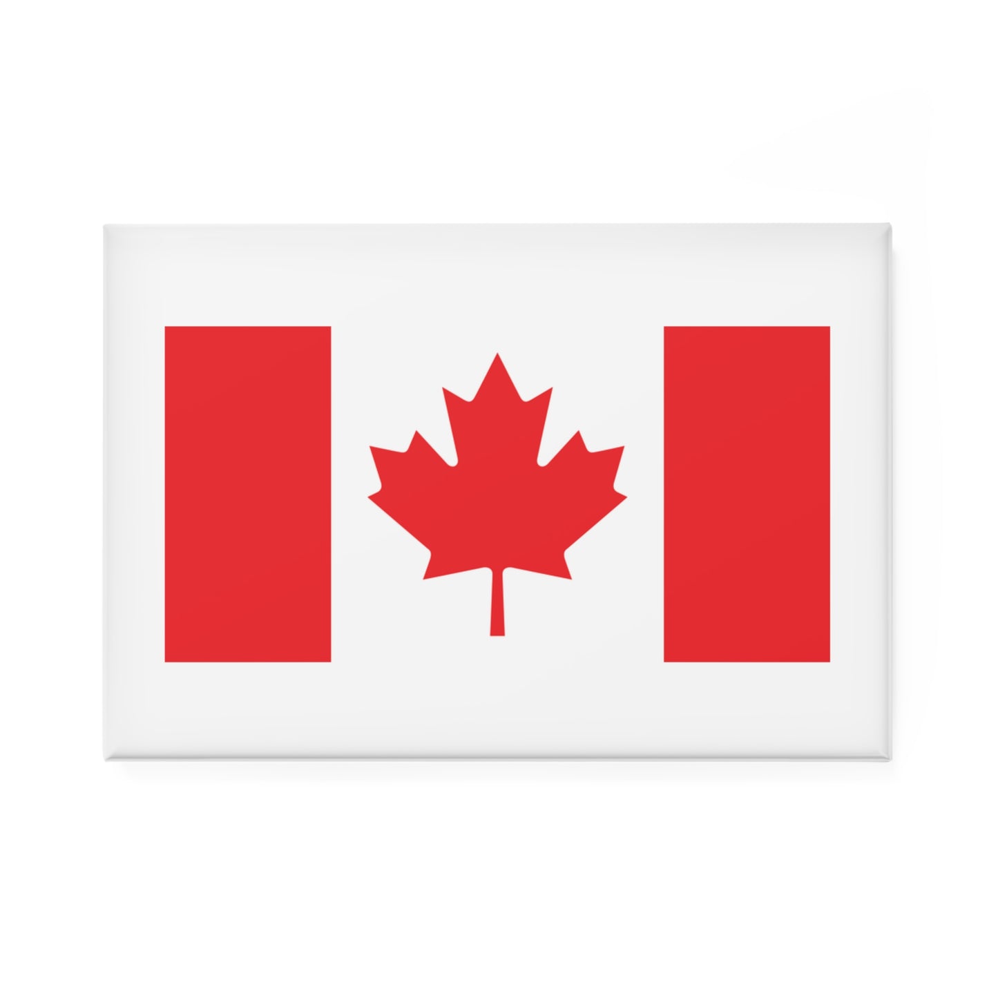 Canadian Flag Rectangle Magnet — Canada Maple Leaf Fridge Magnet