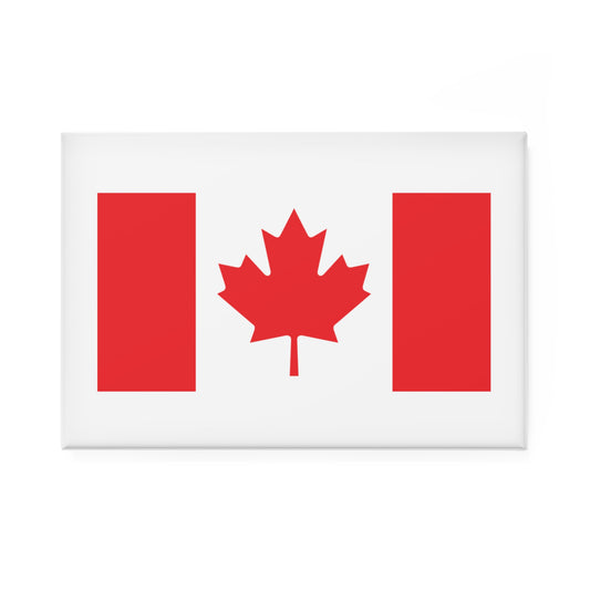 Canadian Flag Rectangle Magnet — Canada Maple Leaf Fridge Magnet