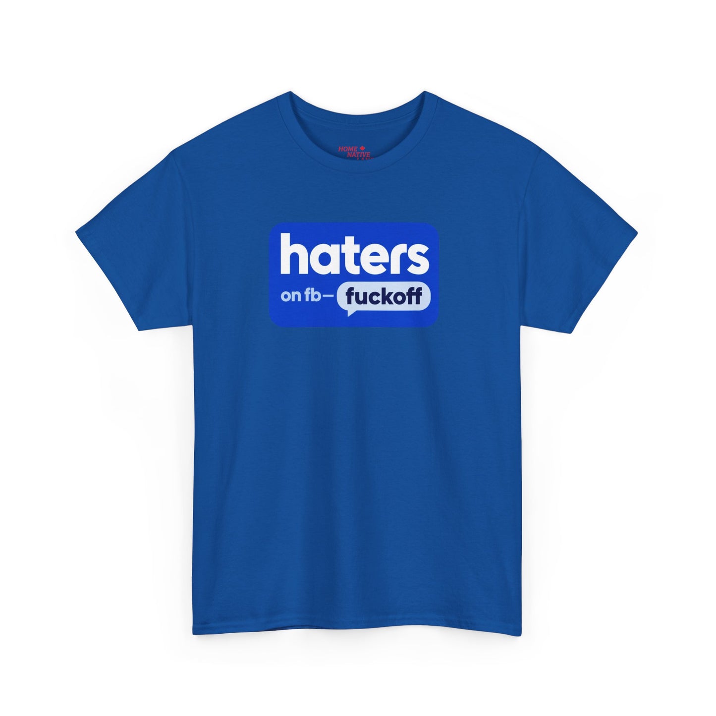 "Hates on Fb - F*** Off" Bold Graphic Tee