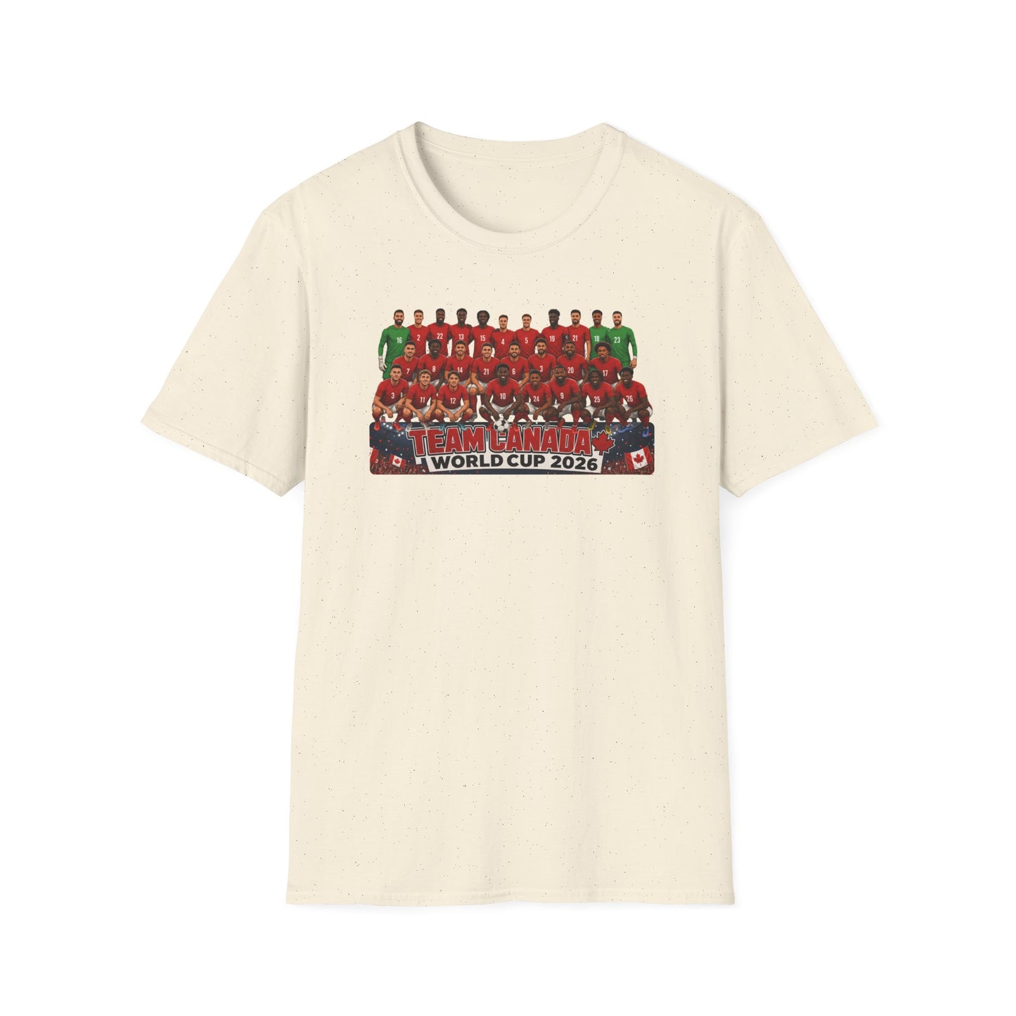 Team Canada World Cup 2026 T-Shirt — Official Squad Photo Fan Tee