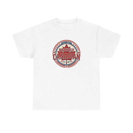 "Proudly Canadian" Unisex Heavy Cotton Tee