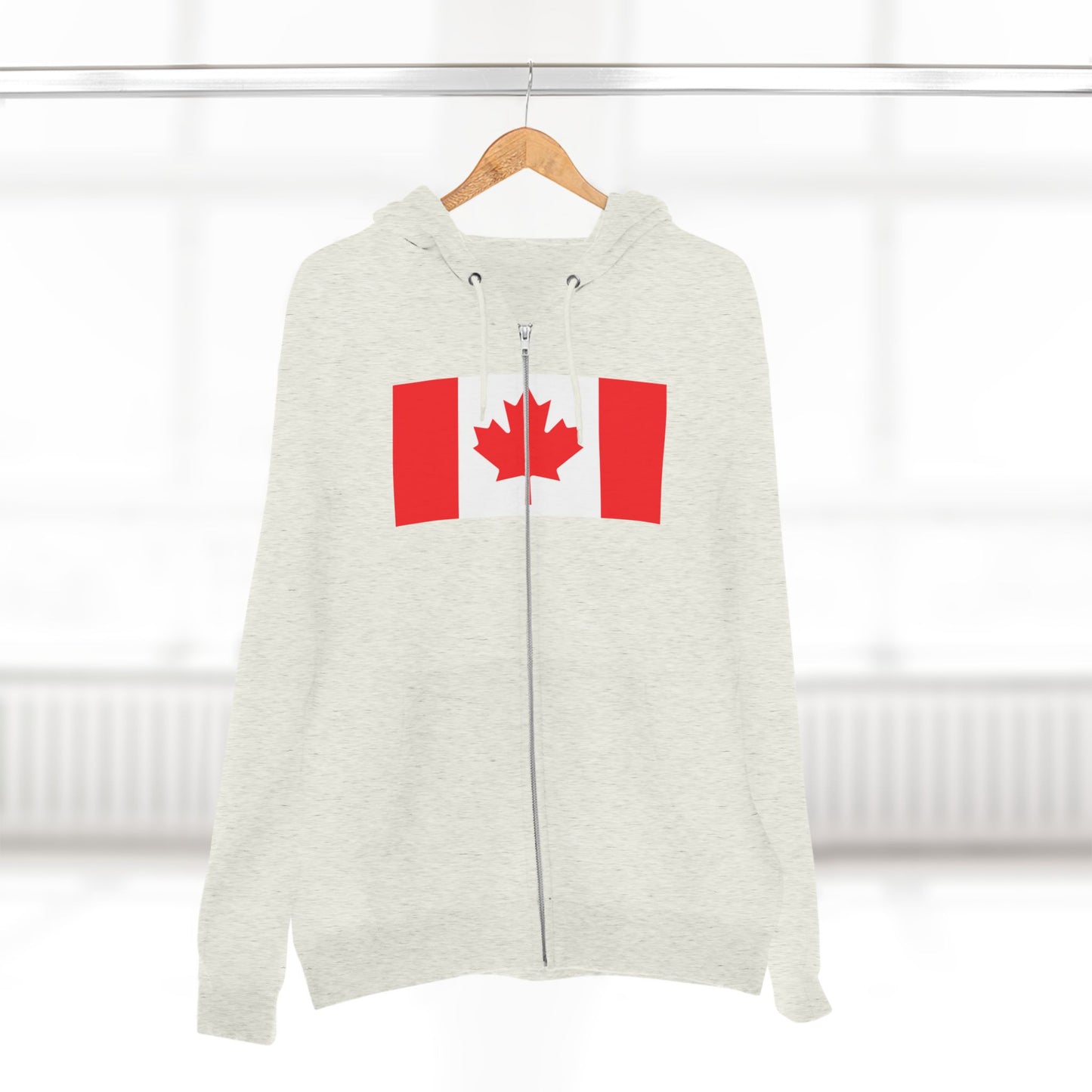 Canada Flag Zip Hoodie — Canadian Maple Leaf Full-Zip Sweatshirt