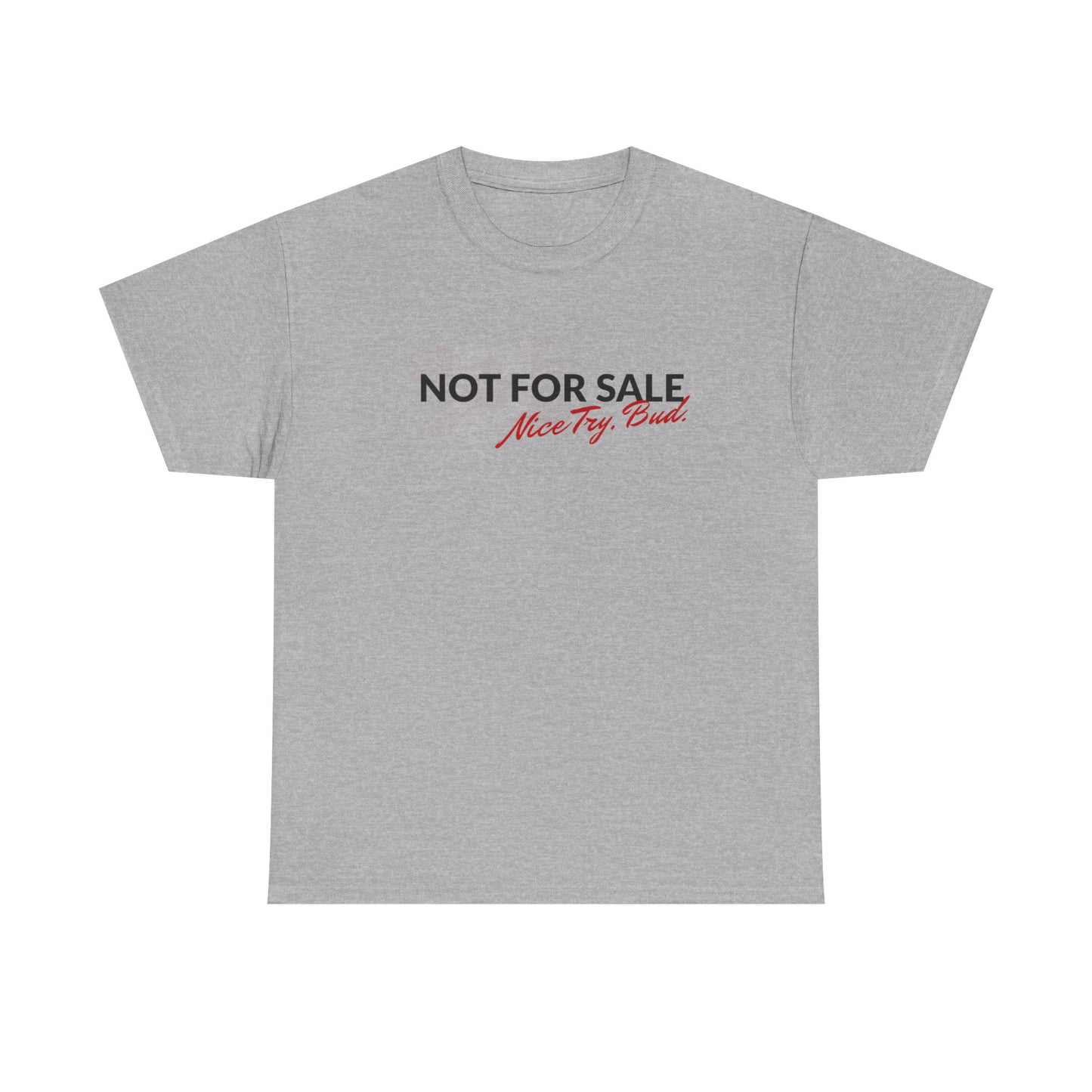 "Not For Sale" Graphic Cotton T‑Shirt