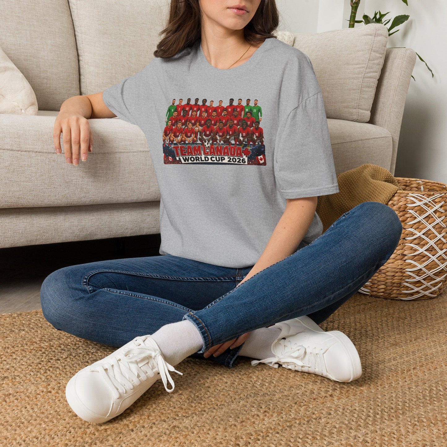 Team Canada World Cup 2026 T-Shirt — Official Squad Photo Fan Tee