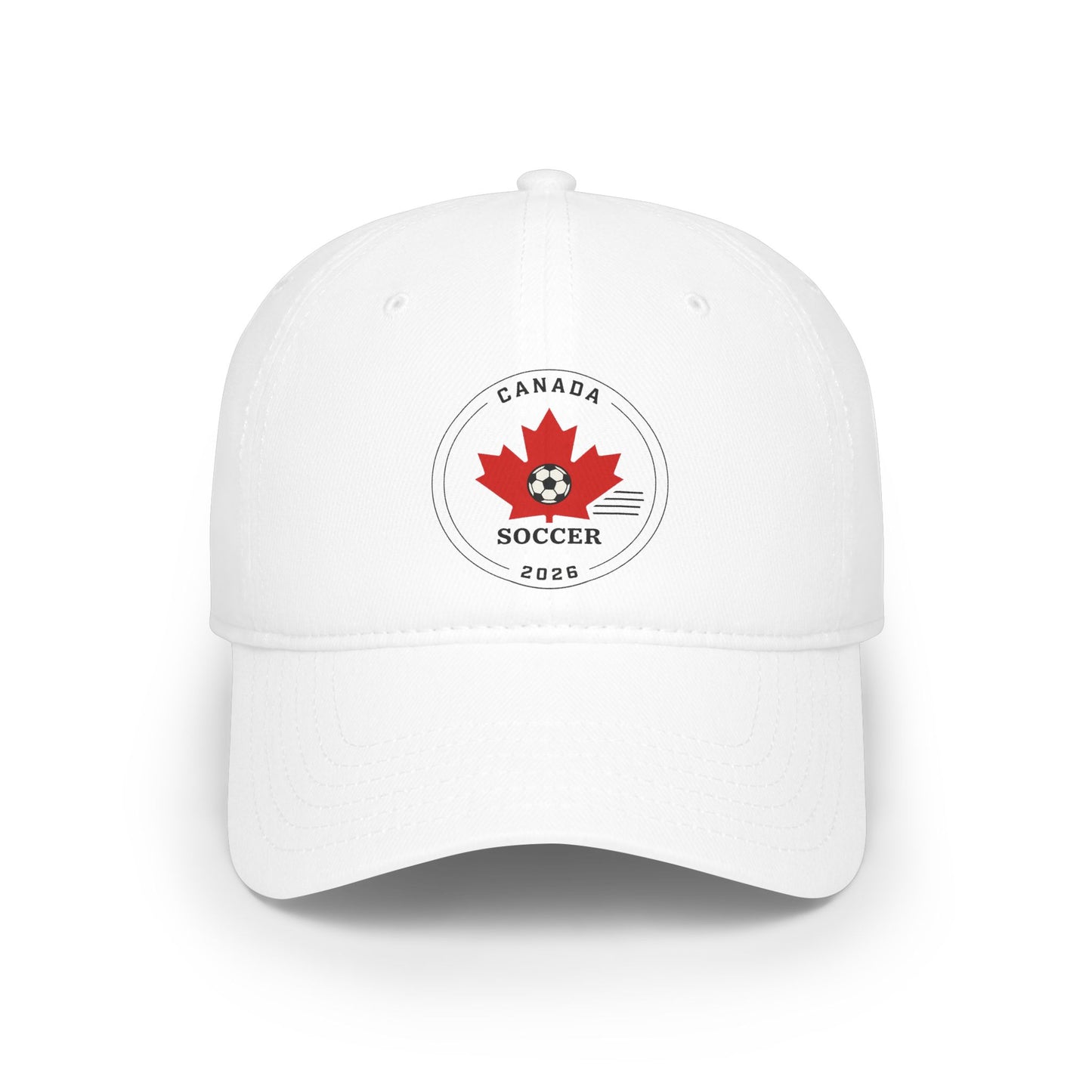 Canada Soccer Maple Leaf Baseball Cap — Retro 2022 Logo