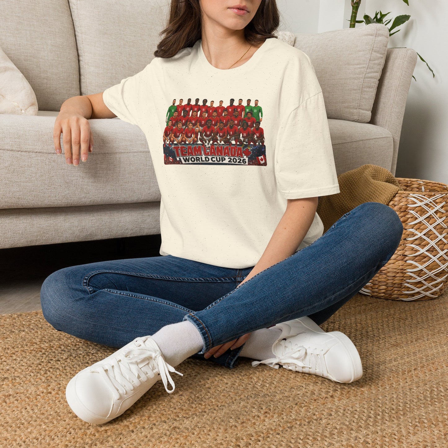 Team Canada World Cup 2026 T-Shirt — Official Squad Photo Fan Tee
