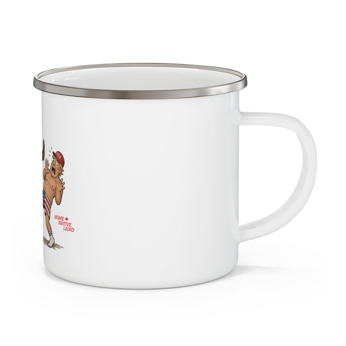 Canadian Moose "Home of The Brave" Camping Mug