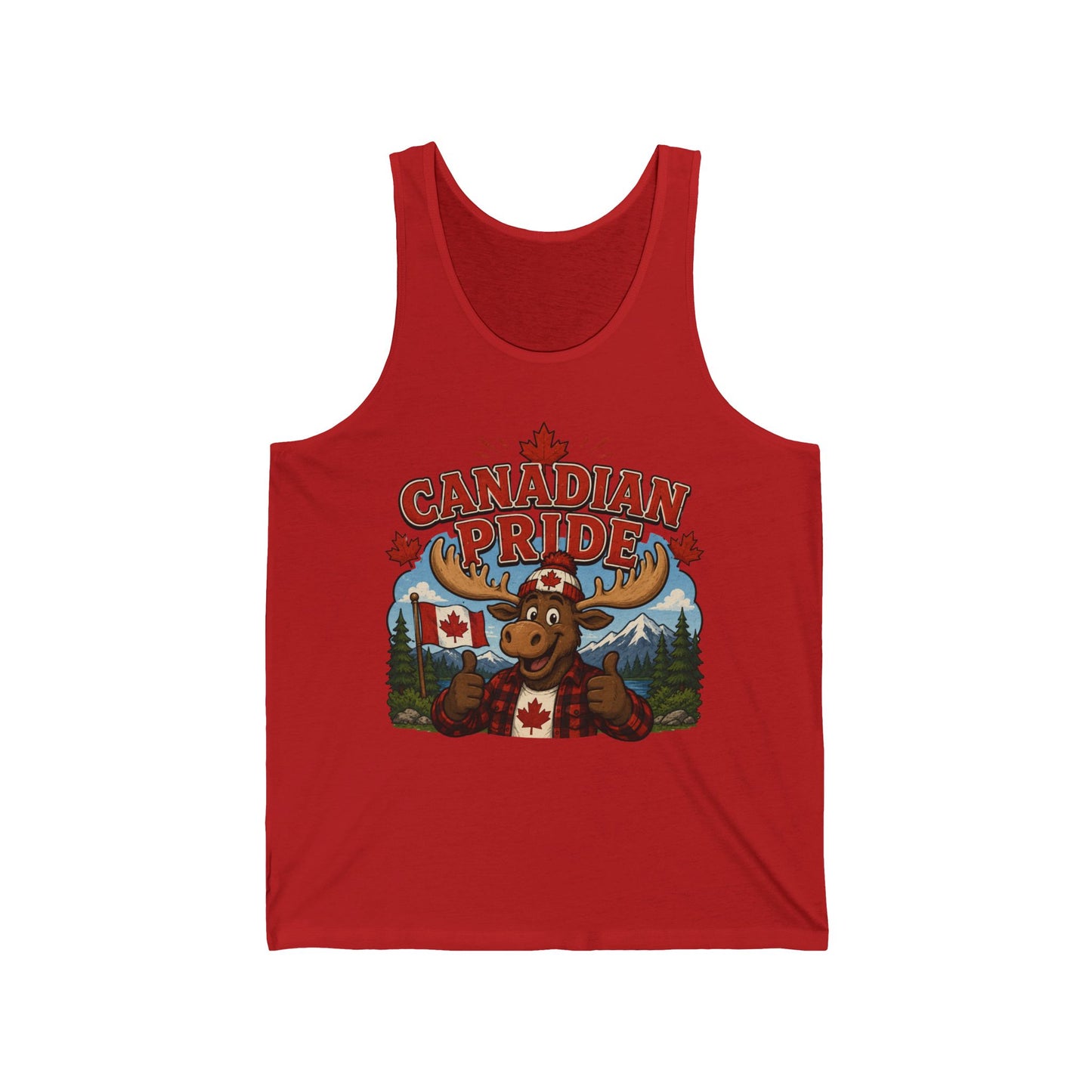 Canadian Pride Moose Tank Top — Canada Flag Summer Tank