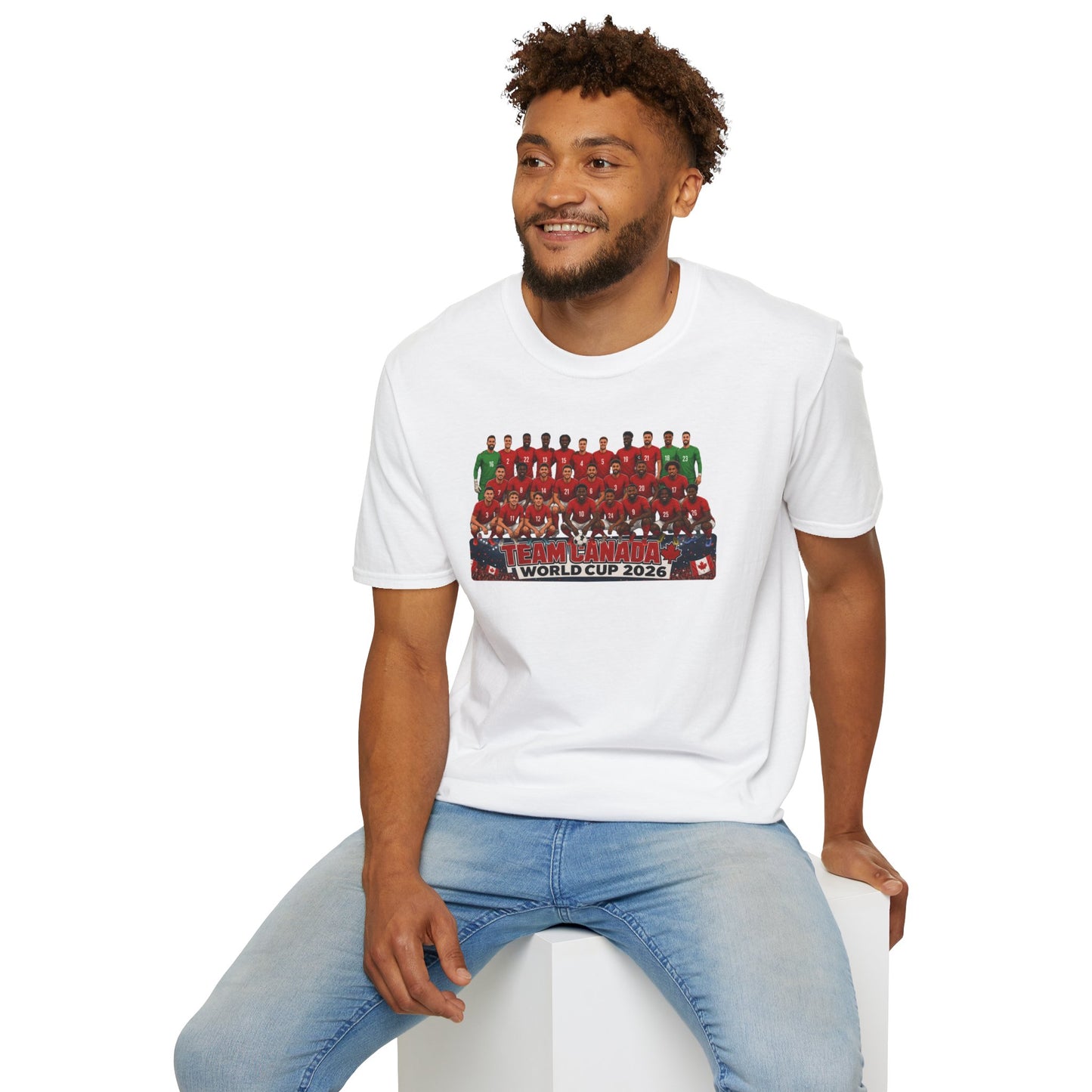 Team Canada World Cup 2026 T-Shirt — Official Squad Photo Fan Tee