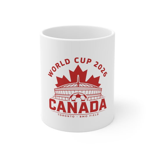 Canada World Cup 2026 Souvenir Mug — Toronto BMO Field Soccer Fan Gift
