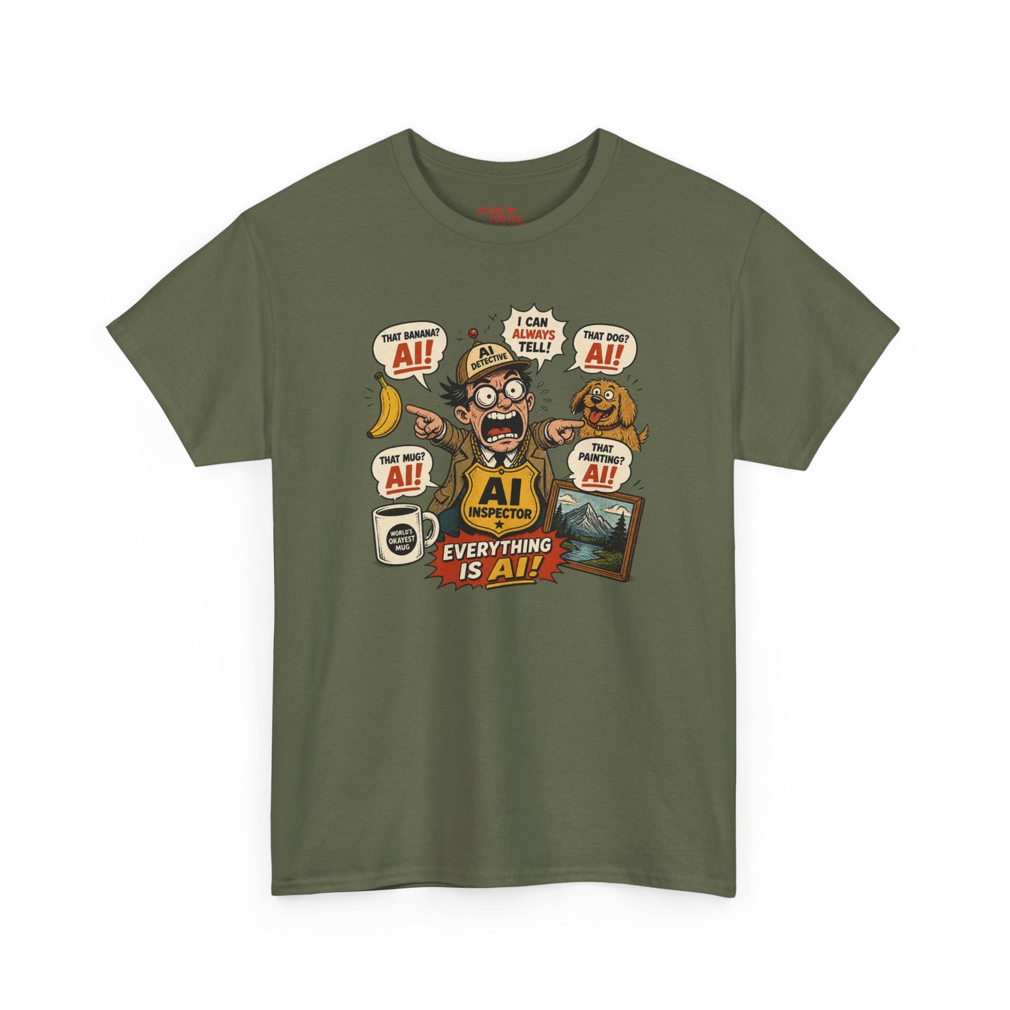 AI Everything Is AI T-Shirt – Funny Tech Geek Tee