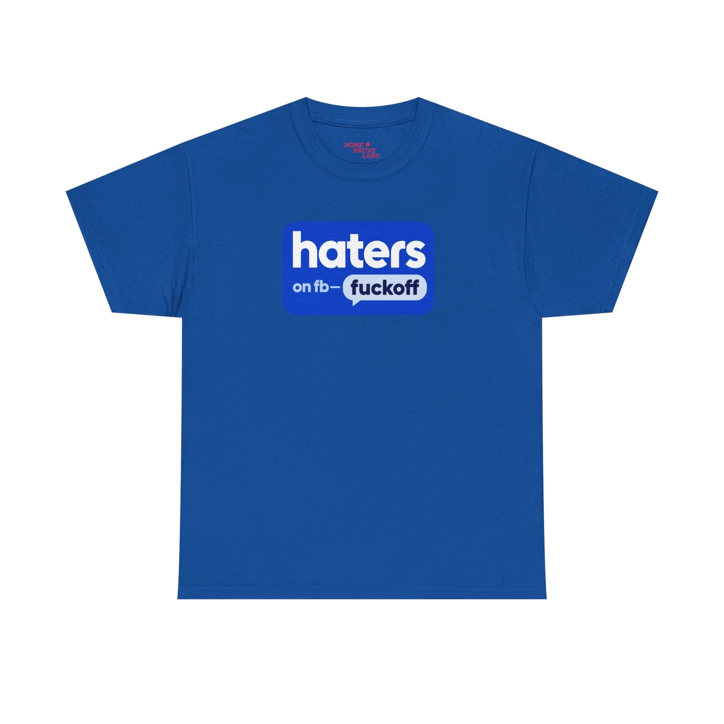 "Hates on Fb - F*** Off" Bold Graphic Tee
